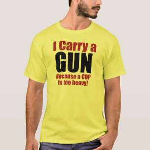 T-shirt Je porte un pistolet