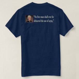 T-shirt Je porte un pistolet puisqu'un policier est juste
