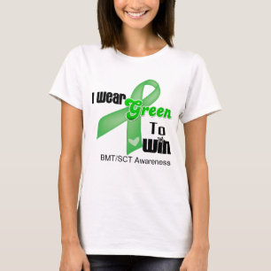 T-shirt Je porte un ruban vert pour gagner BMT/SCT