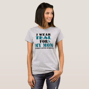 T-shirt Je porte un titre Turquoise pour (ajouter votre no