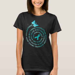 T-shirt Je Porte Un Turquoise Pour Le Guerrier De Sensibil