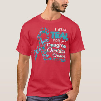 T-shirt Je Porte Un Turquoise Pour Ma Fille Académicien Du