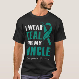 T-shirt Je Porte Un Turquoise Pour Mon Oncle Agoraphobia S