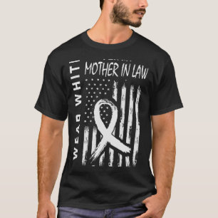 T-shirt Je Porte Une Mère Blanche En Droit Sensibilisation