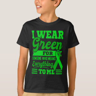 T-shirt JE PORTE VERT World Cancer Day Cadeau Green Ribbon