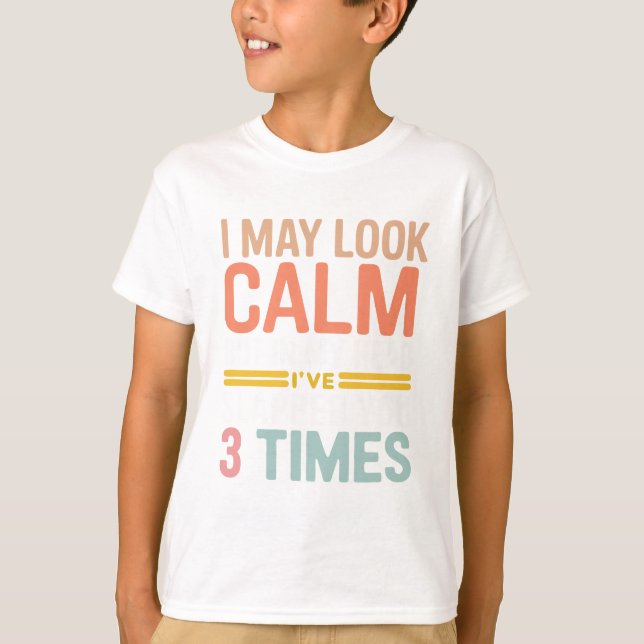 T-shirt Je Pourrais Avoir L'Air Calme Mais Dans Ma Tête, J (Devant)