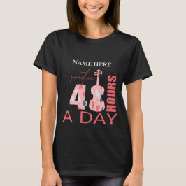 T-shirt Je pratique 40 heures par jour TwoSetViolin