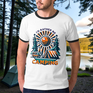 T-shirt Je préfère Camping Vibes Vintages
