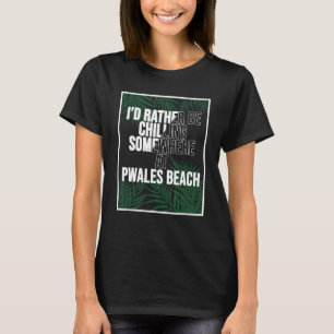 T-shirt Je Préfère Chaler À Pwales Beach Malte