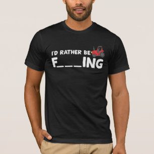 T-shirt Je préfère cultiver - amusant jeu de mot pour ferm