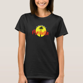 T-shirt Je préfère être à Marbella - Plage Vacation Blue P