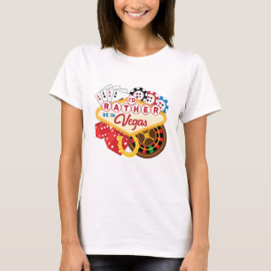 T-shirt Je préfère être à Vegas Casino Gambler Gambling