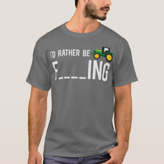 T-shirt Je Préfère Être Agricole - Drôle Adulte Paysan Cad