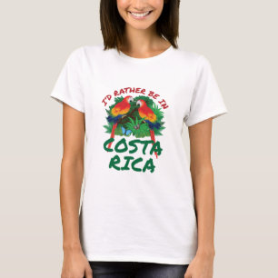 T-shirt Je préfère être au Costa Rica Vacation Souvenir