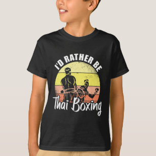 T-shirt Je préfère être boxeur de boxe thaïlandaise kickbo