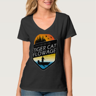T-shirt Je préfère être sur Tiger Cat Flowage Wisconsin Fi