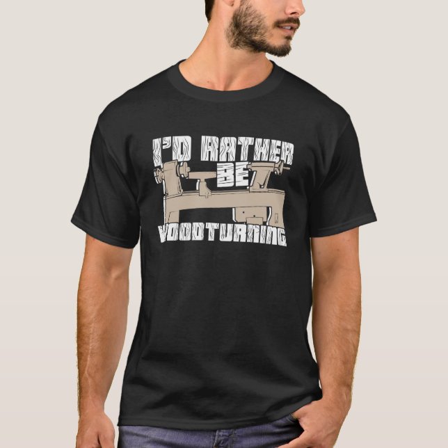 T-shirt Je préfère être un cadeau Turner en bois (Devant)