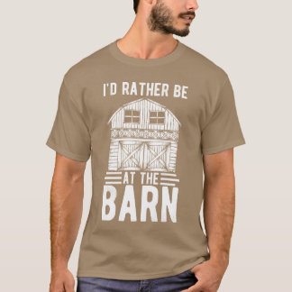 T-shirt Je préfère être un garçon Horserainer de la grange