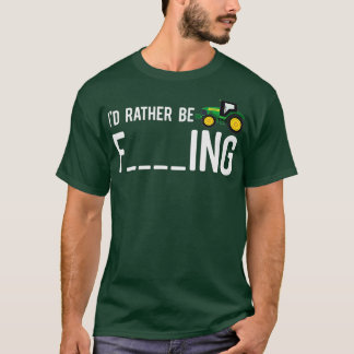 T-shirt Je Préfère Faire De L'Agriculture Drôle Adulte Adu