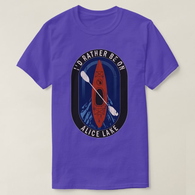 T-shirt Je préfère faire du kayak sur le lac MI (Design devant)