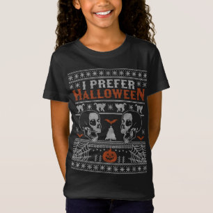 T-Shirt Je Préfère Halloween laide Noël Sweater Xmas Sku