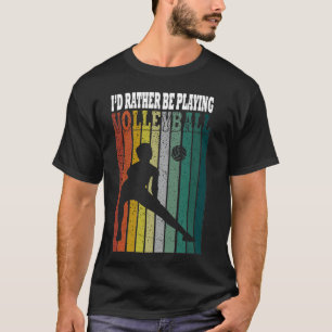 T-shirt Je préfère jouer au volley-ball 3