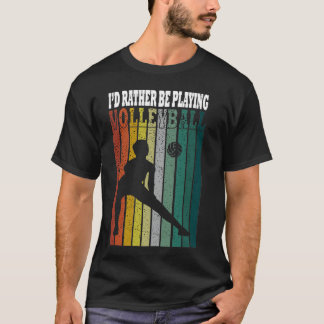 T-shirt Je préfère jouer au volley-ball 3