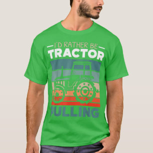 T-shirt Je préfère le tracteur tirant l'agriculture agricu