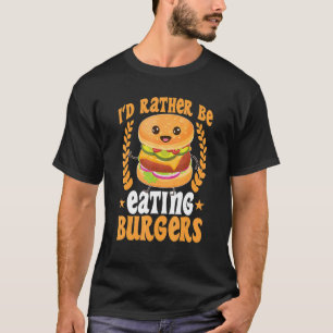 T-shirt Je préfère manger des hamburgers