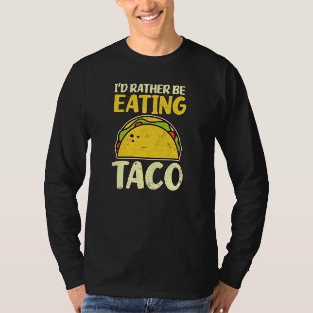 T-shirt Je préfère manger du Taco (Devant)