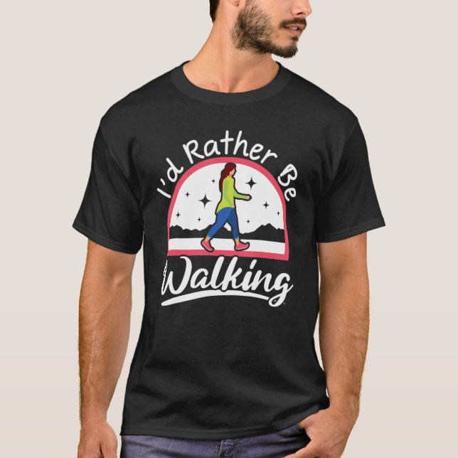 T-shirt Je préfère marcher Walker Cardio Fitness Exerci (Devant)