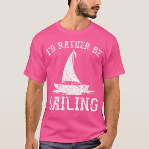 T-shirt JE Préfère Naviguer Capitaine de Voilier Cool Mari