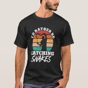 T-shirt Je préférerais attraper des serpents Amphibien Gre