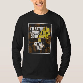 T-shirt Je préférerais boire une bière quelque part à Cefa