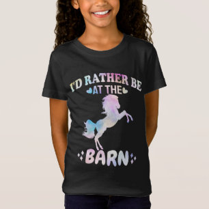 T-Shirt Je Préférerais Être À La Grange