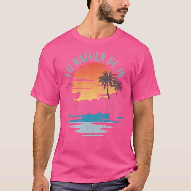 T-shirt Je Préférerais Être À Tenerife (Devant)