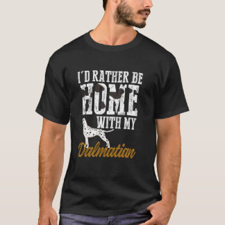 T-shirt Je Préférerais Être Chez Moi Avec Mon Amour Drôle