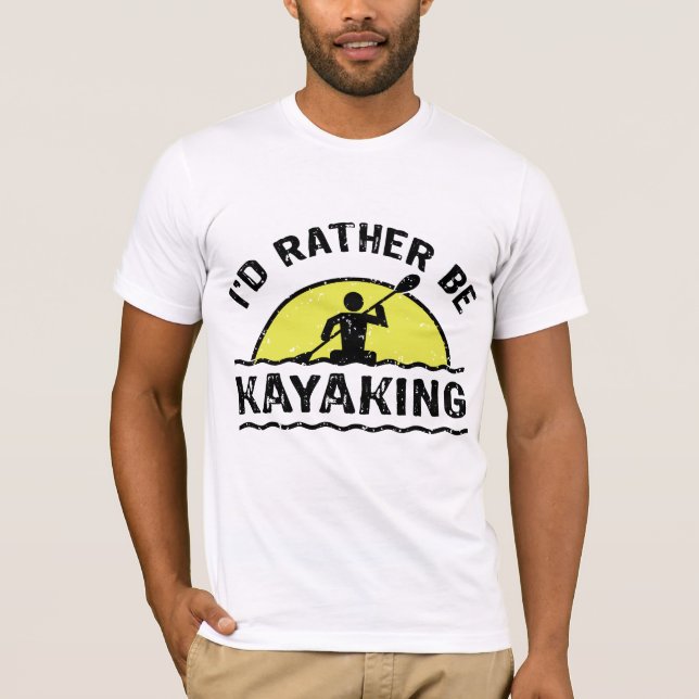 T-shirt Je préférerais être Kayak (Devant)