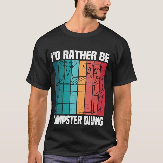 T-shirt Je Préférerais Être Plongeur Plongée Funny Picker  (Devant)