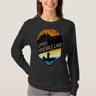 T-shirt Je Préférerais Être Sur Le Lac Supérieur Du Ninemi