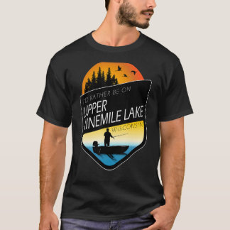 T-shirt Je Préférerais Être Sur Le Lac Supérieur Du Ninemi