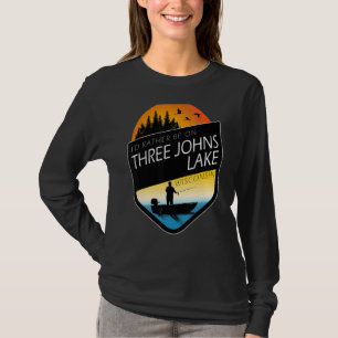 T-shirt Je Préférerais Être Sur Trois Pêche Du Lac Johns A