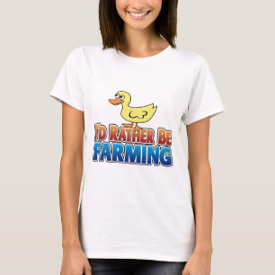 T-shirt Je préférerais faire de l'agriculture ! DUCK (agri