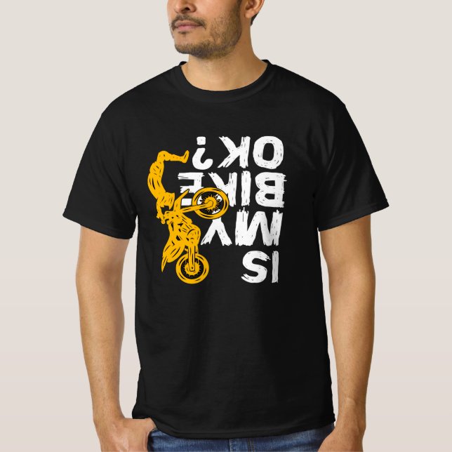 T-shirt Je Préférerais Faire Du Vélo À Vélo De Jupe (Devant)