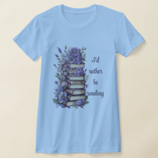 T-shirt Je préférerais lire un ver à livres