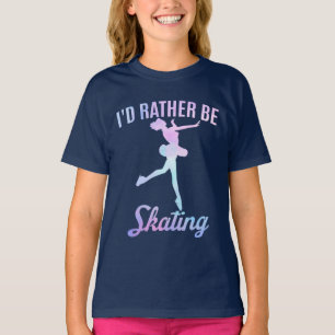 T-shirt Je préférerais patiner
