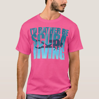 T-shirt Je Préférerais Plonger Sous-Marine Love Ocean Plon