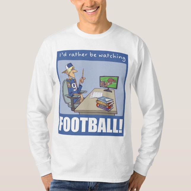 T-shirt Je Préférerais Regarder Citation Avec Drôle Adoles (Devant)