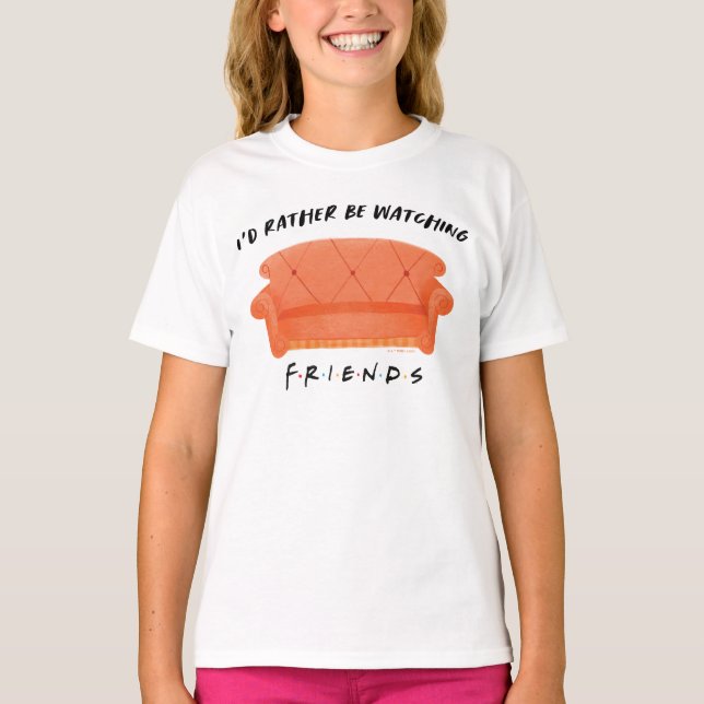 T-shirt Je préférerais regarder mes amis™ (Devant)