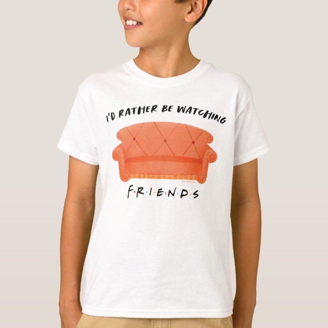 T-shirt Je préférerais regarder mes amis™ (Devant)